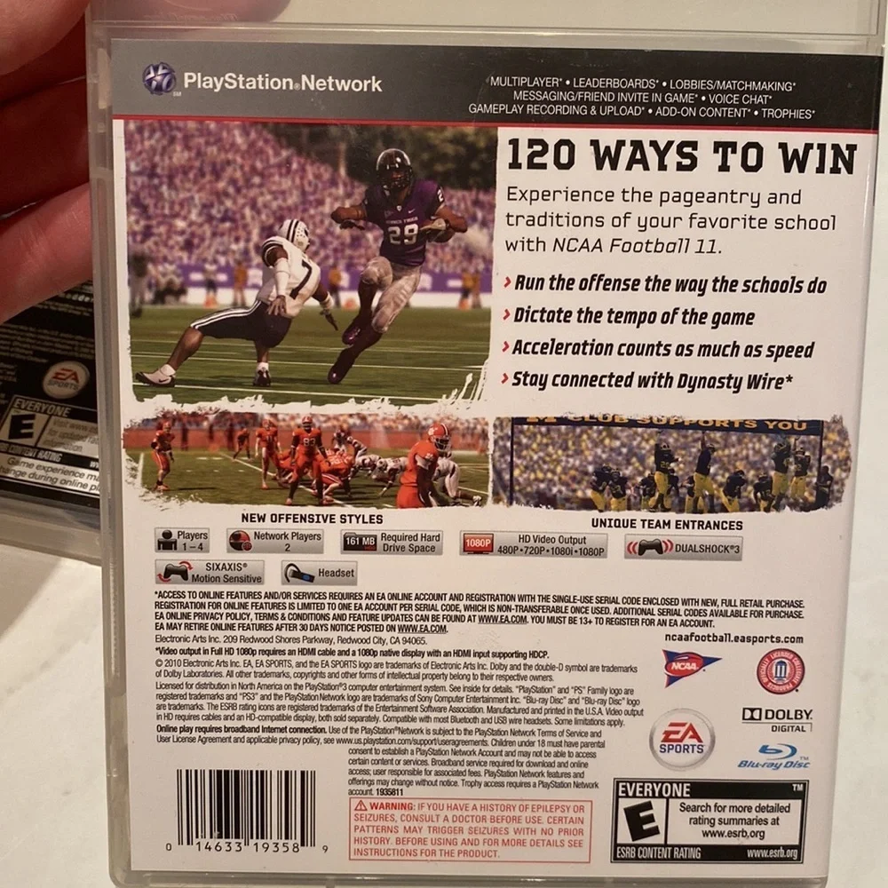 PlayStation 3 NCAA Football 2011 Madden NFL / Tiger Woods PGA Tour 2007 PS3 game
